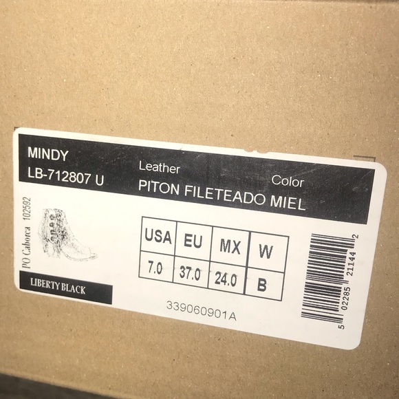 BNWT LIBERTY BLACK PYTHON BOOTIES! - Picture 6 of 6